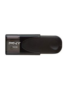 PNY - Attaché 4 16GB USB 2.0 Flash Drive - Black (P-FD16GATT4-GE) P-FD16GATT4-GE