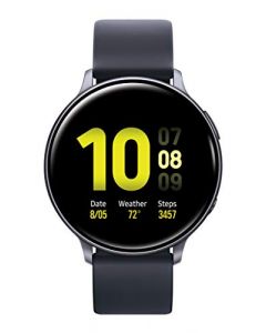 Samsung Galaxy Watch Active2 W/ Enhanced Sleep Tracking Analysis Auto Workout Tracking and Pace Coaching (44mm GPS Bluetooth) Aqua Black - US Version with Warranty SM-R820NZKAXAR