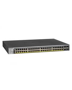 NETGEAR 52-Port Gigabit Ethernet Smart Managed Pro PoE Switch (GS752TPP) - with 48 x PoE+ @ 760W 4 x 1G SFP Desktop/Rackmount and and ProSAFE Lifetime Protection GS752TPP-100NAS