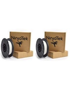 NinjaTek 3DNF00117505 NinjaTek NinjaFlex TPU Filament 1.75mm TPE.5kg Snow (White) (Pack of 1) (2-(Pack)) 3DNF0017505-2
