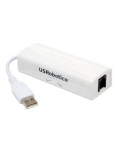 U.S. Robotics USR5637 56K USB Controller Dial-Up External Fax Modem with Voice USR5637