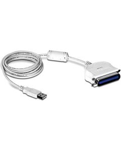 TRENDnet USB to Parallel 1284 Converter Cable TU-P1284 USB 1.1/2.0/3.0 Windows 10/8.1/8/7 Mac OS X 10.6-10.9 2 m (6.6 ft) Length Connect Parallel Port Printers to a USB Port Plug & Play TU-P1284