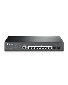 TP-Link 8 Port Gigabit Switch L2 Managed Switch with 2 SFP Slots Rackmount Lifetime Protection Support L2/L3/L4 QoS IGMP and Link Aggregation IPv6 and Static Routing (T2500G-10TS) T2500G-10TS