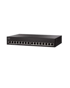 Cisco SG110-16 Desktop Switch with 16 Gigabit Ethernet (GbE) Ports Limited Lifetime Protection (SG110-16-NA) SG110-16-NA