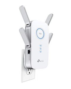 TP-Link AC2600 WiFi Extender Up to 2600Mbps Dual Band WiFi Range Extender Gigabit port Repeater Access Point 4x4 MU-MIMO Easy Set-Up Extends Internet Wifi to Smart Home Devices(RE650) RE650