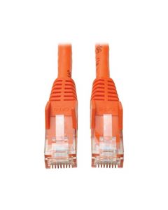Tripp Lite Cat6 Gigabit Ethernet Snagless Molded Patch Cable 24 AWG 550MHz Premium UTP Orange RJ45 M/M 35' (N201-035-OR) N201-035-OR
