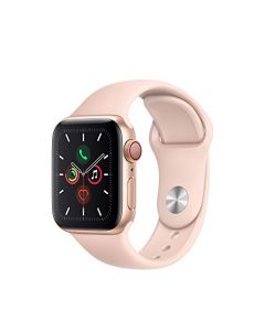 Apple Watch Series 5 (GPS + Cellular 40mm) - Gold Aluminum Case with Pink Sport Band MWWP2LL/A