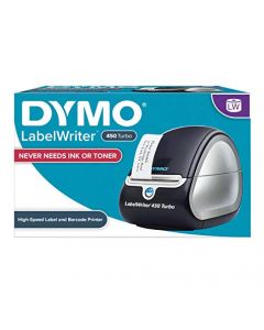 DYMO Label Printer | LabelWriter 450 Turbo Direct Thermal Label Printer Fast Printing Great for Labeling Filing Mailing Barcodes and More Home & Office Organization 1752265