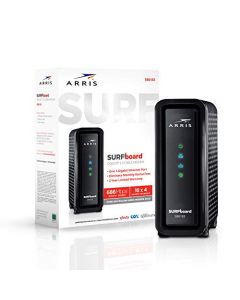 ARRIS SURFboard (16x4) DOCSIS 3.0 Cable Modem approved for Cox Spectrum Xfinity & more (SB6183 Black) SB6183 Black