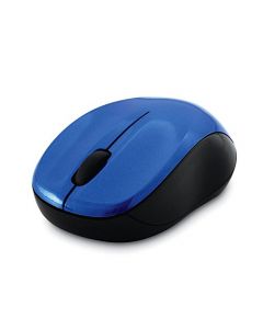 Verbatim Wireless Silent Mouse 2.4GHz with Nano Receiver - Ergonomic Blue LED Noiseless and Silent Click for Mac and Windows - Blue 99770
