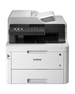 Brother MFC-L3770CDW Compact Wireless Digital Color All-in-One Printer with NFC 3.7” Color Touchscreen Automatic Document Feeder Wireless and Duplex Printing and Scanning MFCL3770CDW