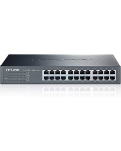 TP-Link 24-Port Gigabit Ethernet Unmanaged Switch | Plug and Play | Desktop/Rackmount | Fanless | Limited Lifetime (TL-SG1024D) TL-SG1024D