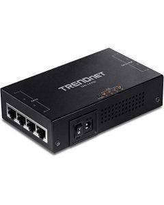 TRENDnet 65W 4-Port Gigabit PoE+ Injector TPE-147GI 4 x Gigabit Ports(Data in) 4 x gigabit PoE Ports(Data + PoE Out) Multi-Port PoE+ Injector up to 100m(328 ft.) Add PoE+ Power to Non-PoE Switch TPE-147GI