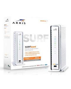 ARRIS SURFboard SBG6900AC Docsis 3.0 16x4 Cable Modem/ Wi-Fi AC1900 Router - Retail Packaging - White SBG6900AC