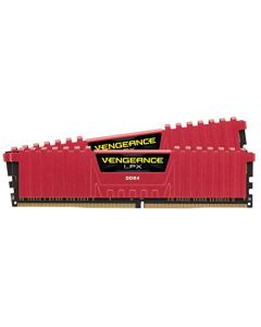 Corsair Vengeance LPX 16GB (2x8GB) DDR4 DRAM 2400MHz C16 Desktop Memory - Red CMK16GX4M2A2400C16R