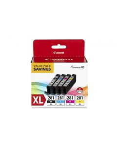 Canon CLI-281 XL Black Cyan Magenta and Yellow 4 Ink Pack 2037C005