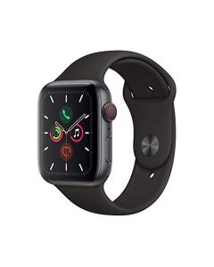 Apple Watch Series 5 (GPS + Cellular 44mm) - Space Gray Aluminum Case with Black Sport Band MWW12LL/A