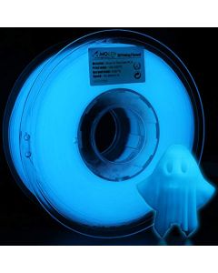 AMOLEN PLA 3D Printer Filament 1.75mm Glow in The Dark Blue 1 kg Spool 3DGLOWBLU1