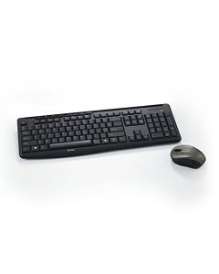 Verbatim Wireless Silent Mouse & Keyboard Combo - 2.4GHz with Nano Receiver - Ergonomic Noiseless and Silent for Mac and Windows - Graphite (99779) 99779