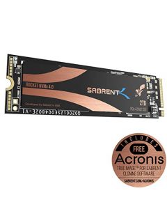 Sabrent 2TB Rocket NVMe 4.0 Gen4 PCIe M.2 Internal SSD Extreme Performance Solid State Drive (SB-ROCKET-NVMe4-2TB) SB-ROCKET-NVMe4-2TB