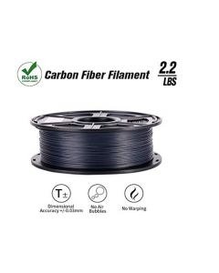Suntop PLA Filament 3D Printer Filament Carbon Fiber Filament 1.75mm 20% Carbon Fiber Dimensional Accuracy +/- 0.03 mm 1kg 2.2lbs Black Spool 43237-2