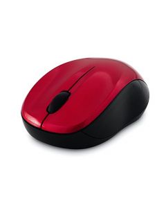 Verbatim Wireless Silent Mouse 2.4GHz with Nano Receiver - Ergonomic Blue LED Noiseless and Silent Click for Mac and Windows - Red 99780