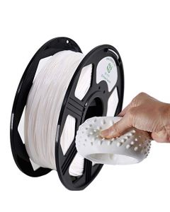 YOYI 3D Printer Filament,TPU Flexible Filament 1.75mm 0.8kg Spool Dimensional Accuracy +/- 0.03 mm,100% Europe Raw Material (White) TPU-White