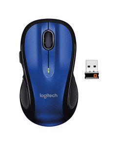 Logitech M510 Wireless Computer Mouse – Comfortable Shape with USB Unifying Receiver with Back/Forward Buttons and Side-to-Side Scrolling Blue 910-002533