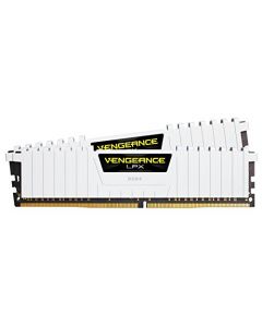 Corsair Vengeance LPX 16GB (2x8GB) DDR4 DRAM 3000MHz C15 Desktop Memory Kit - White (CMK16GX4M2B3000C15W) CMK16GX4M2B3000C15W