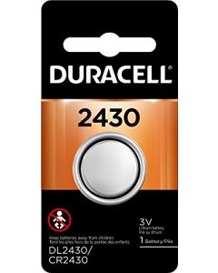 Duracell - 2430 3V Lithium Coin Battery - long lasting battery  1 count DL2430BPK