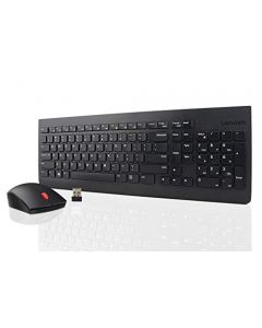 Lenovo 510 Wireless Keyboard & Mouse Combo 2.4 GHz Nano USB Receiver Full Size Island Key Design Left or Right Hand 1200 DPI Optical Mouse GX30N81775 Black GX30N81775