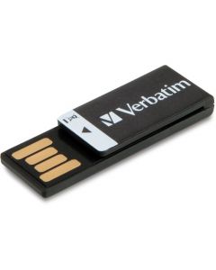 Verbatim Clip-it USB Drive 16GB Black 16 GB USB 2.0 Black 1/Each BLACK