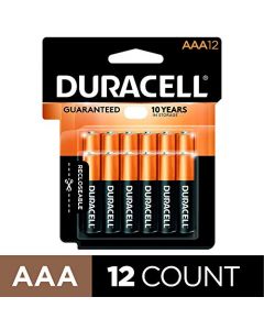 Duracell - CopperTop AAA Alkaline Batteries - long lasting all-purpose Triple A battery for household and business - 12 Count MN24RT12Z