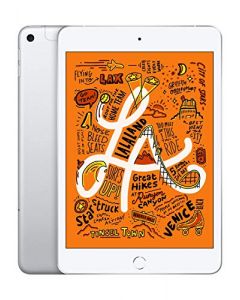 Apple iPad Mini (Wi-Fi + Cellular 64GB) - Silver (Latest Model) MUXG2LL/A