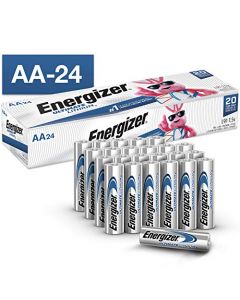 Energizer AA Lithium Batteries World's Longest Lasting Double A Battery Ultimate Lithium (24 Battery Count) L91SBP-24