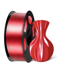 SUNLU PLA Silk Red Filament 1.75mm 3D Printer Filament Shiny Silk 1.75 PLA Filament 1kg(2.2Lbs)/Spool Red Silk PLA SLUS-SILK-LG-RED-1KG