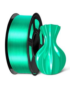 SUNLU PLA Silk Gray Filament 1.75mm 3D Printer Filament 1KG 2.2 LBS Spool  Shiny Metallic PLA Silk Filament SLUS-SILK-LG-GRAY-1KG