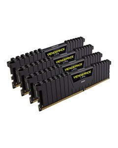 CORSAIR Vengeance LPX 64GB (4 x 16GB) DDR4 DRAM 2400MHz C14 memory kit for DDR4 Systems Black CMK64GX4M4A2400C14