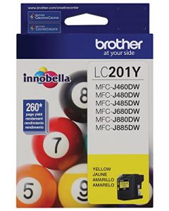Brother LC201Y Standard Yield Yellow Ink Cartridge LC201Y