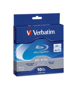 Verbatim BD-R 50GB 6X Blu-ray Recordable Media Disc - 10 Pack Spindle 97335