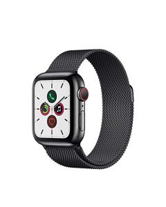 Apple Watch Series 5 (GPS + Cellular 40mm) - Space Black Stainless Steel Case with Black Milanese Loop MWWX2LL/A