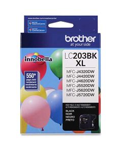 Brother Genuine High Yield Black Ink Cartridge LC203BK Replacement Black Ink Page Yield Up To 550 Pages Amazon Dash Replenishment Cartridge LC203 LC203BK