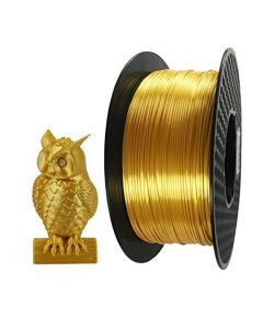 Silk Gold PLA Filament 1.75mm 3D Printer Filament 1 KG 2.2 LBS Spool 3D Printing Material CC3D Shine Silky Shiny Metallic Metal PLA Filament C000428