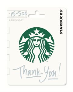 Starbucks $25 Gift Card Thank You