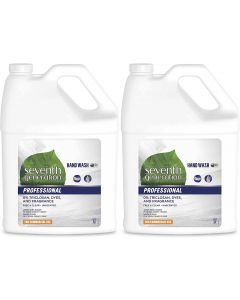 Seventh Generation Professional Liquid Hand Wash Soap Refill Free & Clear Unscented 128 fl oz (Pack of 2)