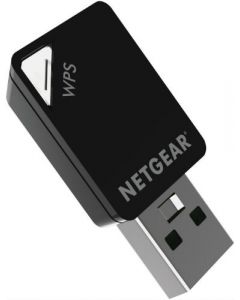 Netgear® A6100 AC600 Dual Band 2.4/5GHz Wireless-AC 802.11 a/b/g/n/ac USB Adapter (A6100-10000S)