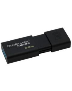 Kingston 32GB USB 3.0 DataTraveler 100 G3 32 GB USB 3.0 Black 1Each Retractable