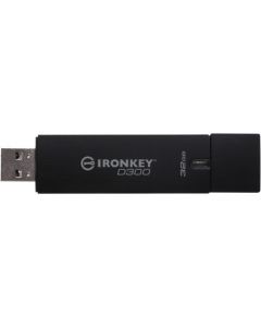 IronKey 32GB D300 Standard USB 3.0 Flash Drive 32 GB USB 3.0 Black 1/Pack 256-bit AES 3.0 FIPS LEVEL 3