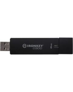 IronKey 8GB D300 Standard USB 3.0 Flash Drive 8 GB USB 3.0 Black 1/Pack 256-bit AES 3.0 FIPS LEVEL 3