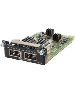 Aruba 3810M 2QSFP+ 40GbE Module - For Data Networking, Optical NetworkOptical Fiber40 Gigabit Ethernet - 40GBase-X2 x Expansion Slots - QSFP+ JL079A